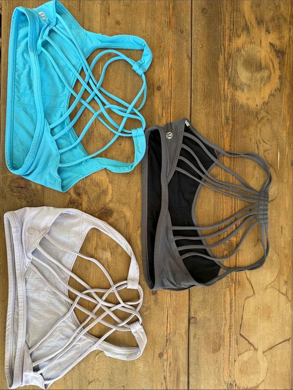 lululemon Strappy workout Tops - lavender , Charcoal, Teal SIZE 6 - Picture 3 of 7
